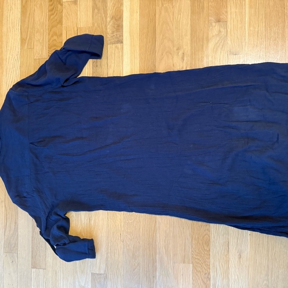 Brochu Walker Women's Navy Dress Size L Button Front Midi
Dress (no Belt) - Picture 5 of 6